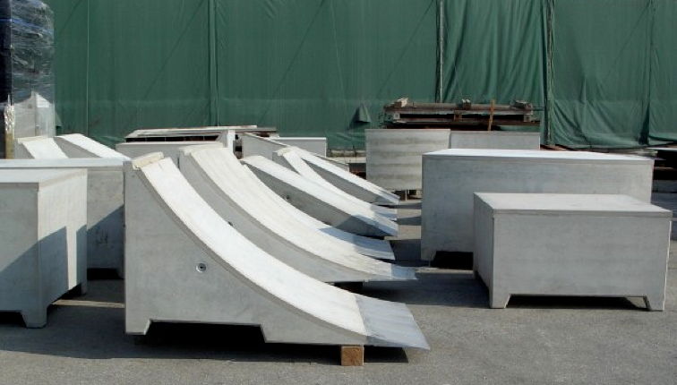 Skatemodule mit Übergangsblech